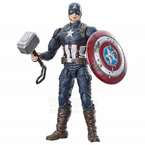 Marvel Legends Avengers 4 Endgame Captain America Mjolnir Worthy Cap 6" Action Figure